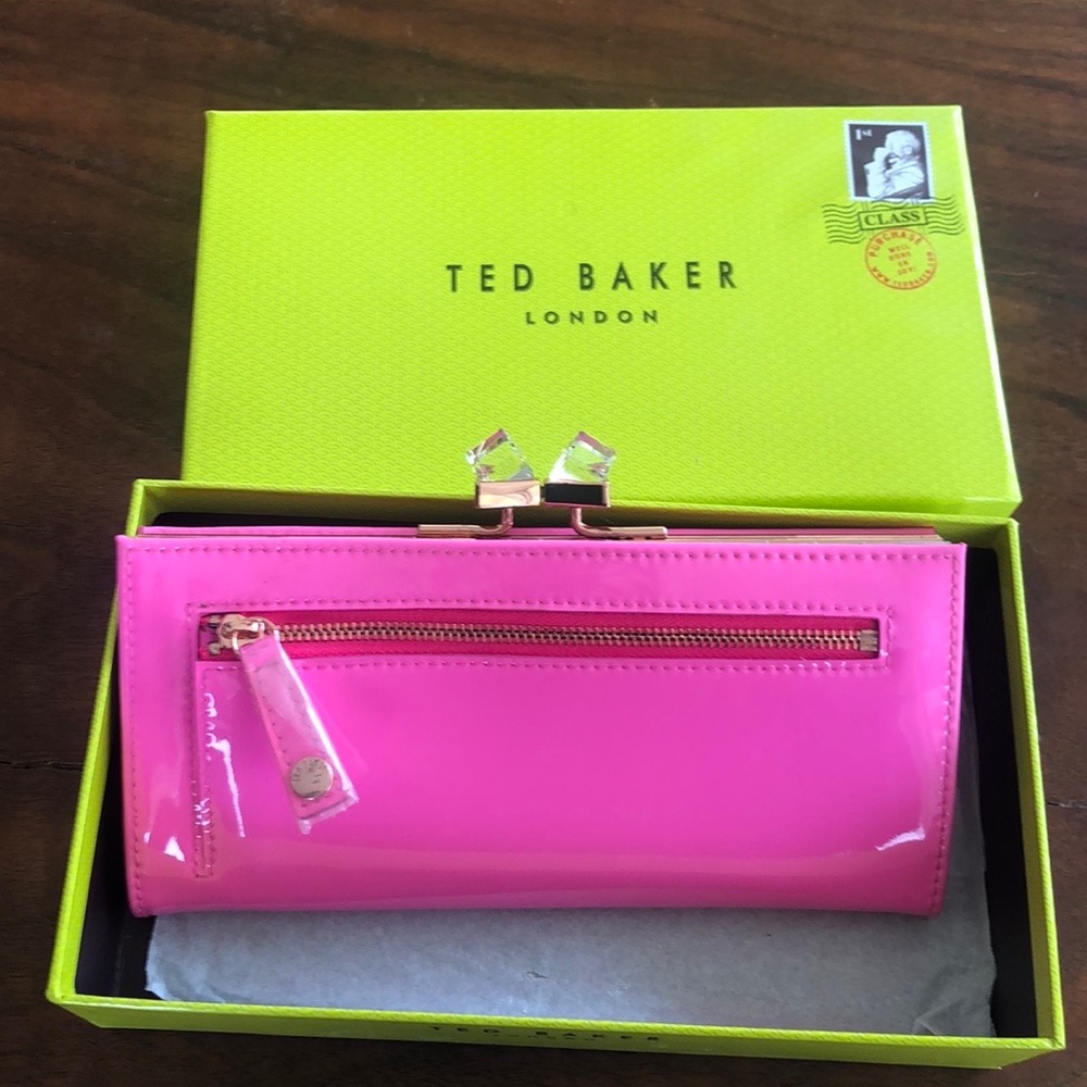 Ted Baker London Neon Pink Wallet O/S